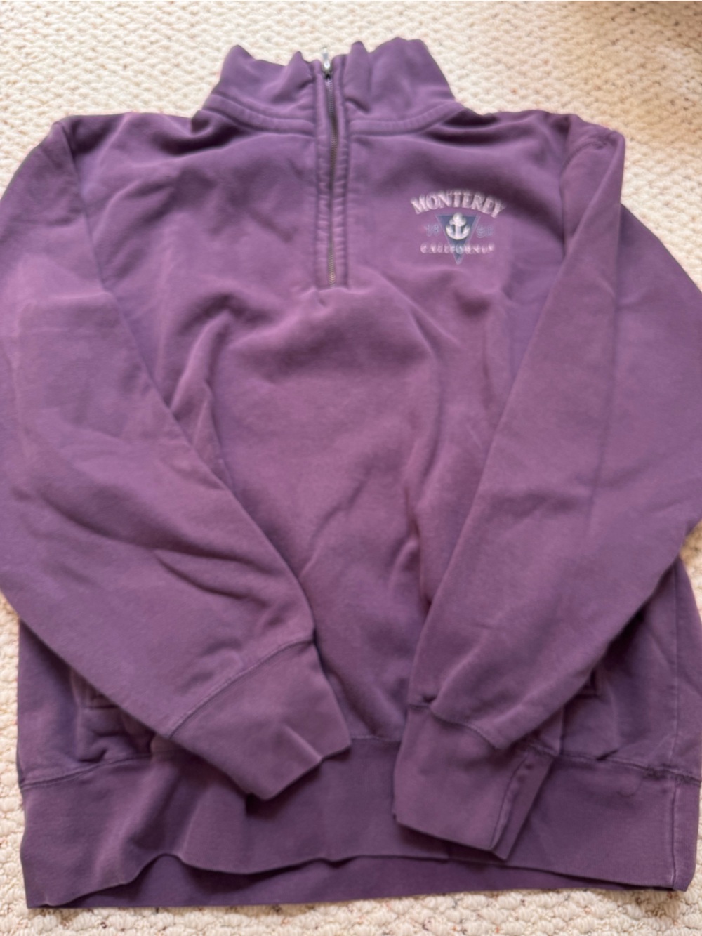 MV Sport Plum Purple Zip-Up Hoodie
